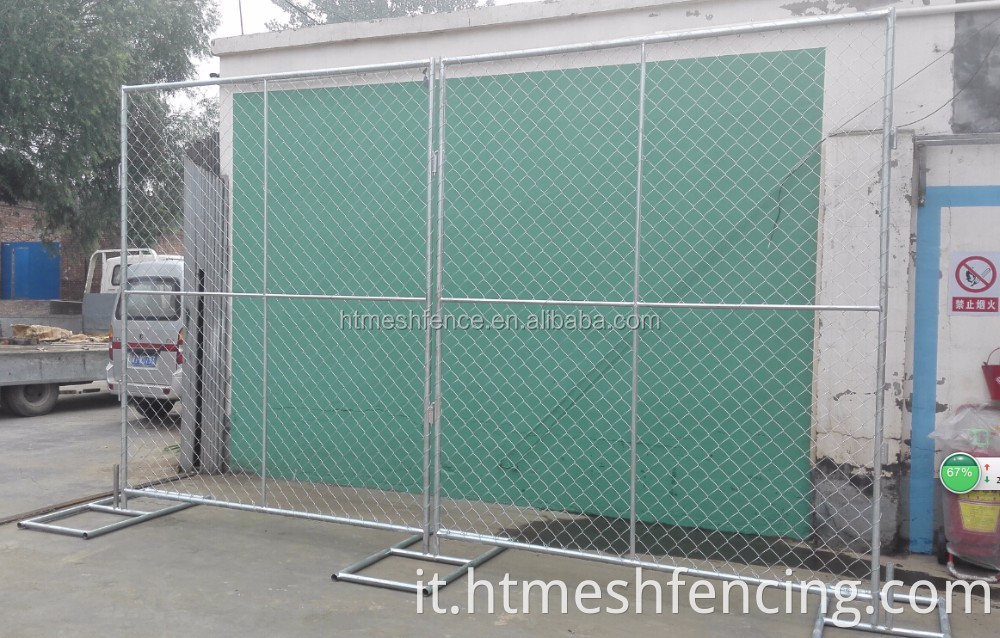 Edilizia galvanizzata all'ingrosso 2100*2400 mm Fence a catena temporanea
